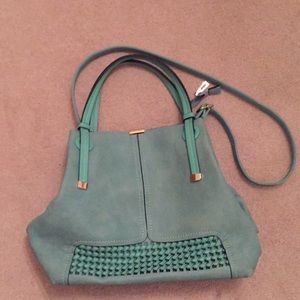 Teal shoulder bag. Never used!
